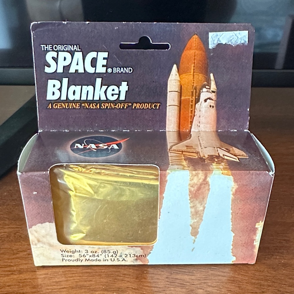 NWT The Original SPACE Brand Gold Blanket - NASA Spin-Off